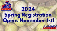 2024 Spring Season Registration Opens November 1st!!